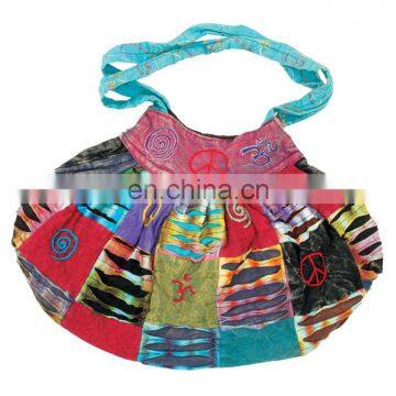 Fashion Trendy Girls Cotton Ethnic Canvas Tie Dye Shoulder Backpack Bags photo-5