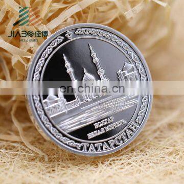 Top Polish Medallion Coin Maker in China Souvenir Commemorative 3D Zinc Alloy Casting French Silver Coin With Your Own Logo photo-5
