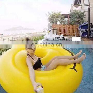 2016 New High quality inflatable smile face swimming pool floats