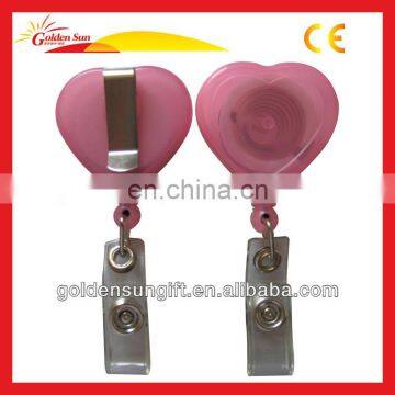 Hot Sale Heart Shaped Retractable Reel Holder