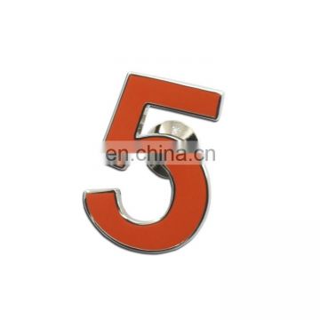 personalized numberal metal badge customized