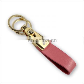 Custom high quality leather car keychain for sale