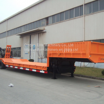 Heavy equipment transport lowbed semi trailer 120ton low loader trailer best price