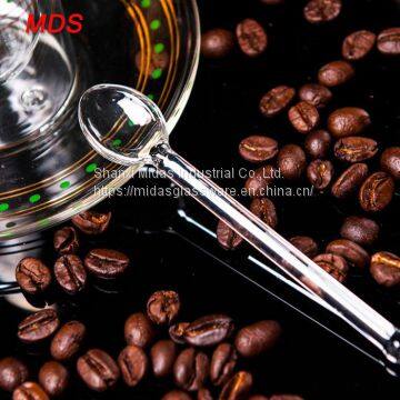 Borosilicate Cylinder Double Wall Turkish Glass Tea Cup With Plate and Spoon photo-5