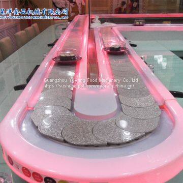 Sushi conveyor belt for food Dinning conveyor hot pot dipping table feeding table equipment