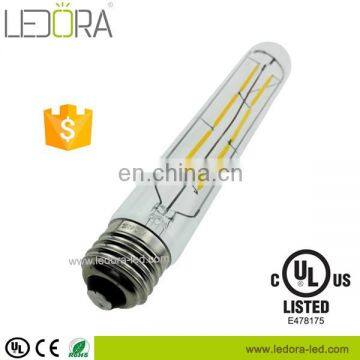 CE ETL Approved 6W 185mm T30 Tubular Led Filament Bulb With Clear Frosted Glass Cover Express Led Tubes