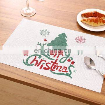 45*30cm table mat marble placemat for dining pvc waterproof christmas