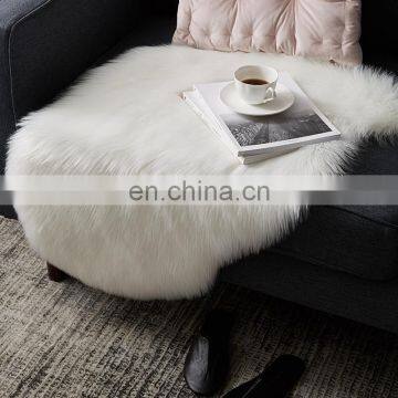 RAWHOUSE Amazon Hot Sale Custom White Pink Christmas Blanket Faux Fur Rug