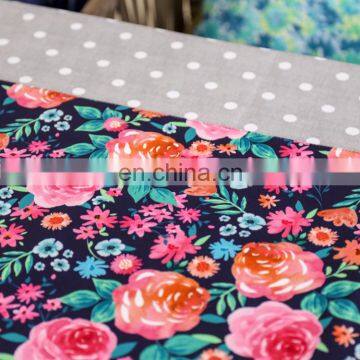 High Quality Wedding Rose Flower Printed Pattern Table Runners Digital Print Table Runner for Weddings Party photo-5