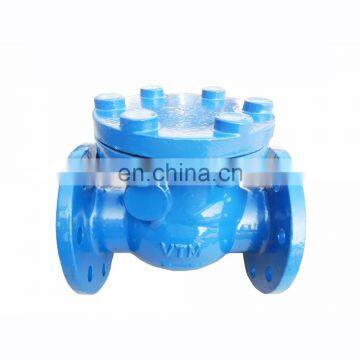 water check valve ductile iron resilient sealing swing check valve