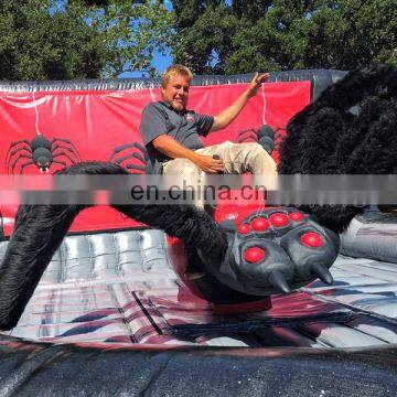 Halloween Black Widow Spider Themed Inflatable Bull Riding Rodeo Mechanical Bull Ride photo-6