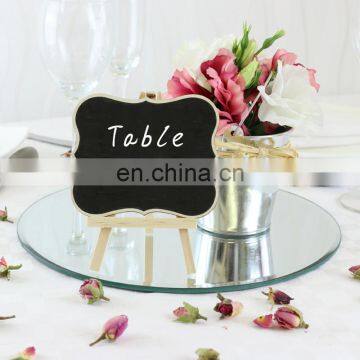 Round Glass Mirror for Wedding Table Centerpiece Decoration photo-3
