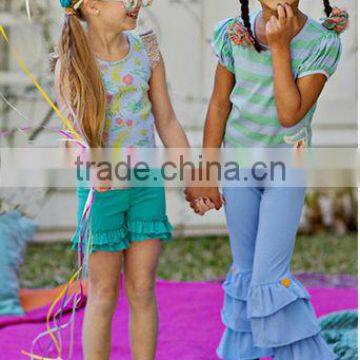 Wholesale Knit Baby Ruffle Pants Cotton Ruffles Pants photo-3