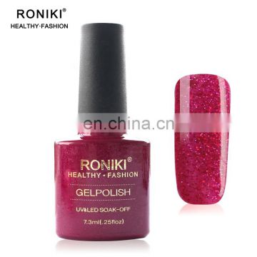 RONIKI ODM/OEM color gel nail polish UV LED raw material gel