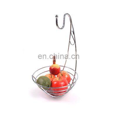 China Factory New Style Vegetable Storage Steel Hanging Fruit Basket