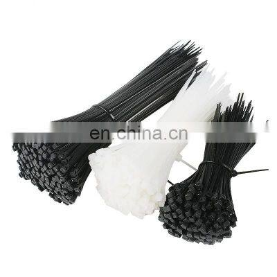 White and Black Nylon Cable Ties/ Reusable releasable zip ties/ Cable strap with clips