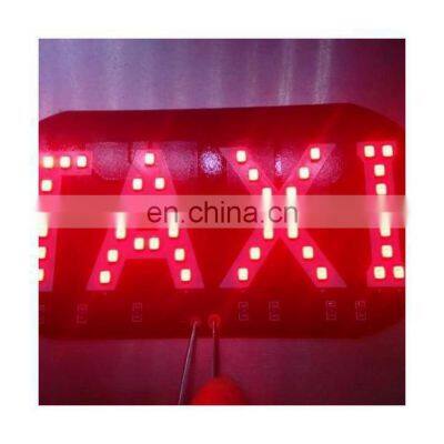 Led Lighted Sign Taxi Super Bright Auto Vehicles Car Plastic Signal Light Taxi Roof Led Top Light Board Windshield Sign photo-5