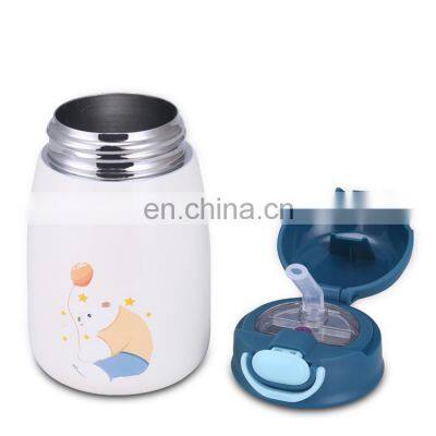 Portable 400ml Kid Drinking Water Bottle Insulated Cup With Shoulder Strap photo-3