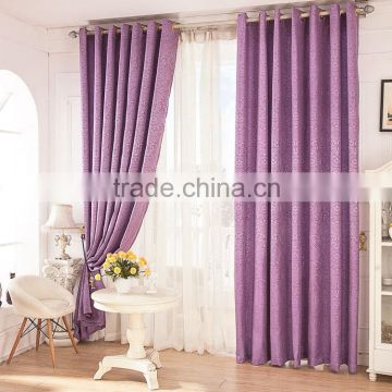 Blackout Coated Fiber Polyester Blended Window Cotton Curtain for living room