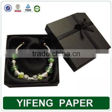 Factory Supplier High Quality Black Color Printing Packaging Gift Jewelry Bracelet Box