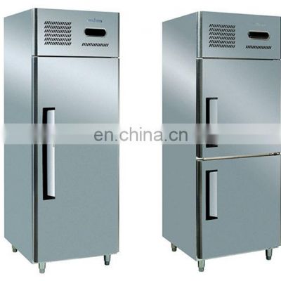 2 door Free standing Kitchen Refrigerator Freezer For Restaurant