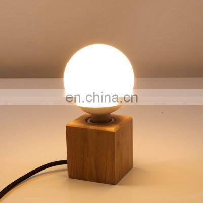 Original Socket Desk Lamp Holder E27 Screw Base Contour Table Lamp Wood