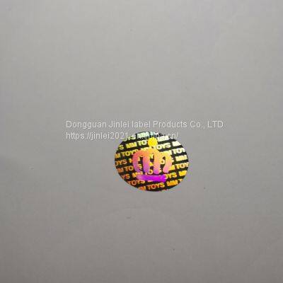 Custom logo size laser hologram barcode sticker hologram picture printing
