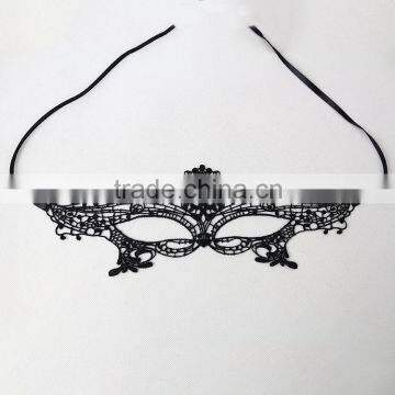 Handmade Cheap Half Face Party Masquerade Lace Mask photo-4