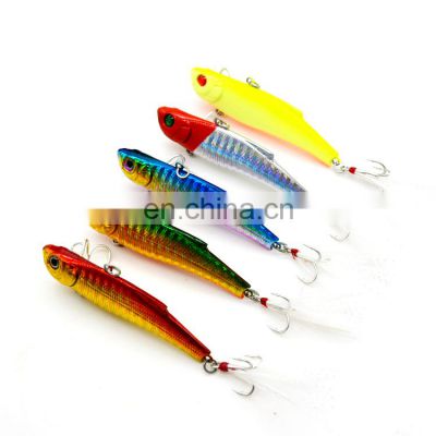 Top Quality 7cm/18g Fishing Tackle VIB Sinking  hard Plastic Lure Hard Bite VIB Bass Spoon Spinner Sinking Bite Tackle