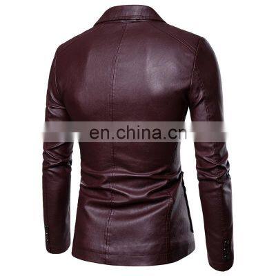 New Design Coat Leather Jackets Long Denim Men Jean Winter Lether Casual Duffle Plus Size Jacket for Man photo-4