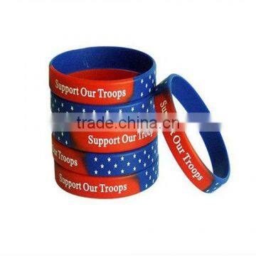 printed , deboosed and embossed silicone bracelet mold