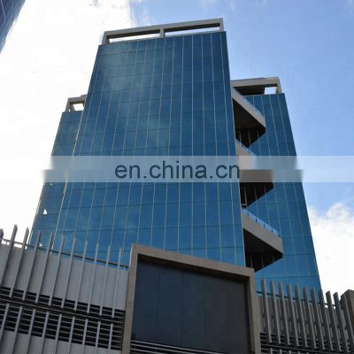 New products aluminum double tempered glass curtain wall price