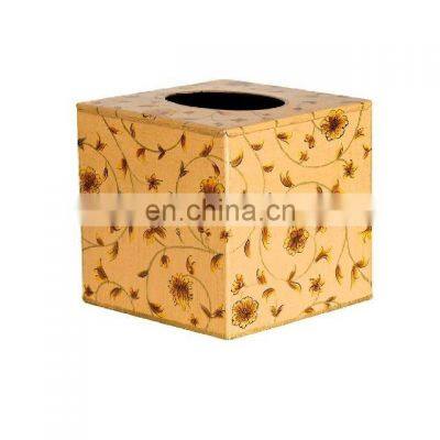 color metal tissue box