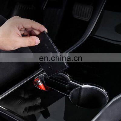 New Design Car Interior Decorative Abs Single Car Cup Holder For Tesla Model 3 2017-2019