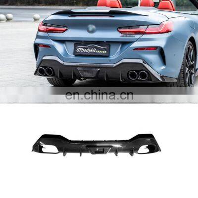 Wholesale dry carbon fiber AC style rear bumper rear lip diffuser for BMW 8 series 840i 850i M sport 2d