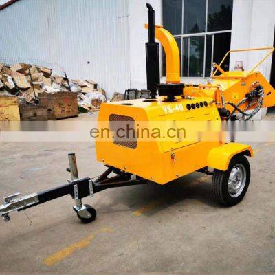 Hot Sale 50 hp Self Powered Diesel Wood Chipper Machine Hydraulic Feeding Mobile Wood Chipper Shredder photo-4