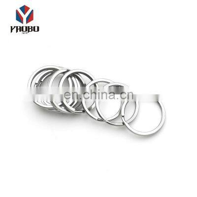 Promotional Flat Rings Custom Keychain Stainless Steel Plain Split Ring For Key Chain Holder photo-4