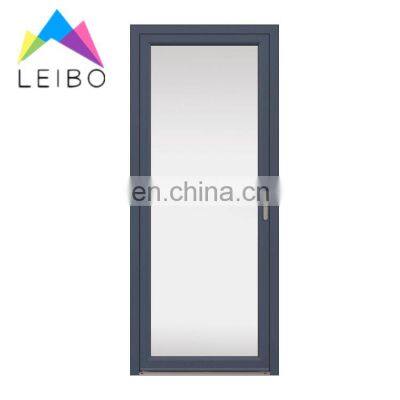 Modern Customize Waterproof Frosted Double Glass Casement Aluminum Bathroom Swing Door for House