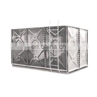 1 ~ 500000 Liter Overhead Elevated Steel Tower Reservoir Tank Modular Sectional Hot-dipped Galvanized Steel Water Storage Tank photo-4