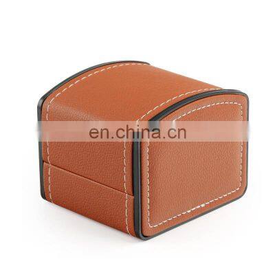 Wholesale Leather Cover Wooden Single Mens Watch Boxes photo-3