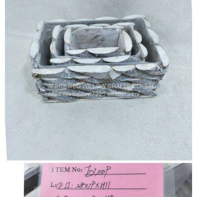 Wood Block Nailed Basket photo-3