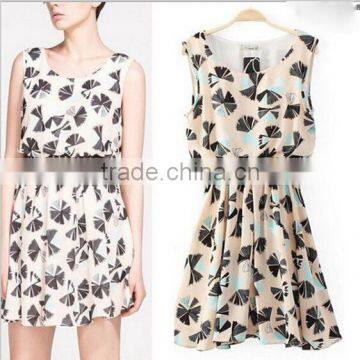new fashion ladies dress sleeveless casual dress evening dress