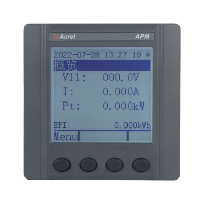 Acrel network power meter APM510 with full power measurement, power statistics, power quality analysis fault recording function