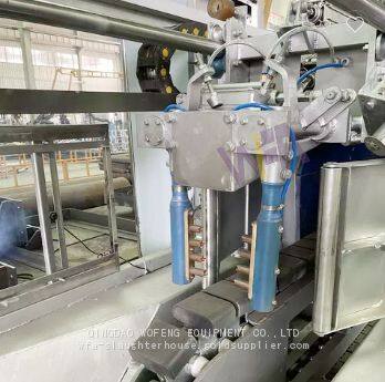 Pig Abattoir Equipment Manfacurer Three Points Electric Stunning Conveyor For Hog Slaughter House photo-2