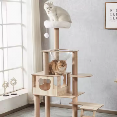Cat Scratcher Tower Home Furniture Cat Toys Tree Pets Hammock Sisal Post Climbing Frame Toy Cat Scratching Board Climbing Frame photo-2