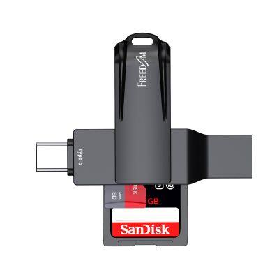 OTG Card Reader USB3.0 to Type C USB Adapter Flash Drive Smart Memory Card Reader TF Camera Mini SD Cardreader photo-2