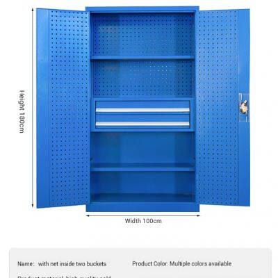 Steel Chemical Storage Cabinet with Glass Doors for Laboratory Use