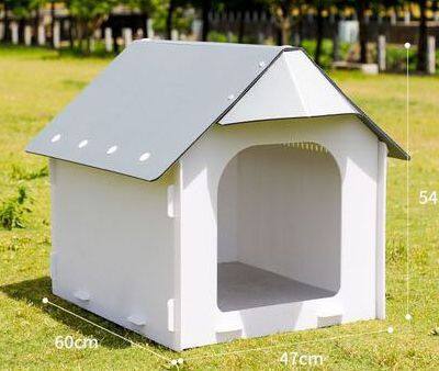 Durable Waterproof PP Coroplast Pet House – Lightweight Corrugated Plastic Box for Dogs & Cats photo-1