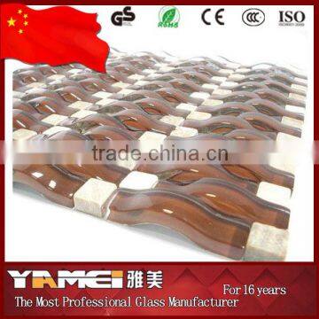 2014 Factory Price Iridescent Glass Mosaic Tile