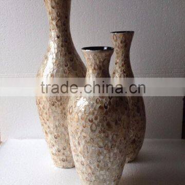 Best selling High quality Set of MODERN natural mother of pearl inlay vase from Vietnam